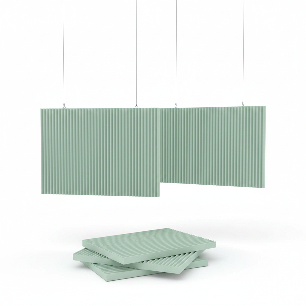 2-Pack Acoustic Panels 23.6"X23.6"X2", Wall & Ceiling Art Sound Panel
