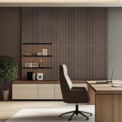 6 Pack Acoustic Panels, 47.2" X 23.6" Sound Proof Panels, Walnut Color — product view 3