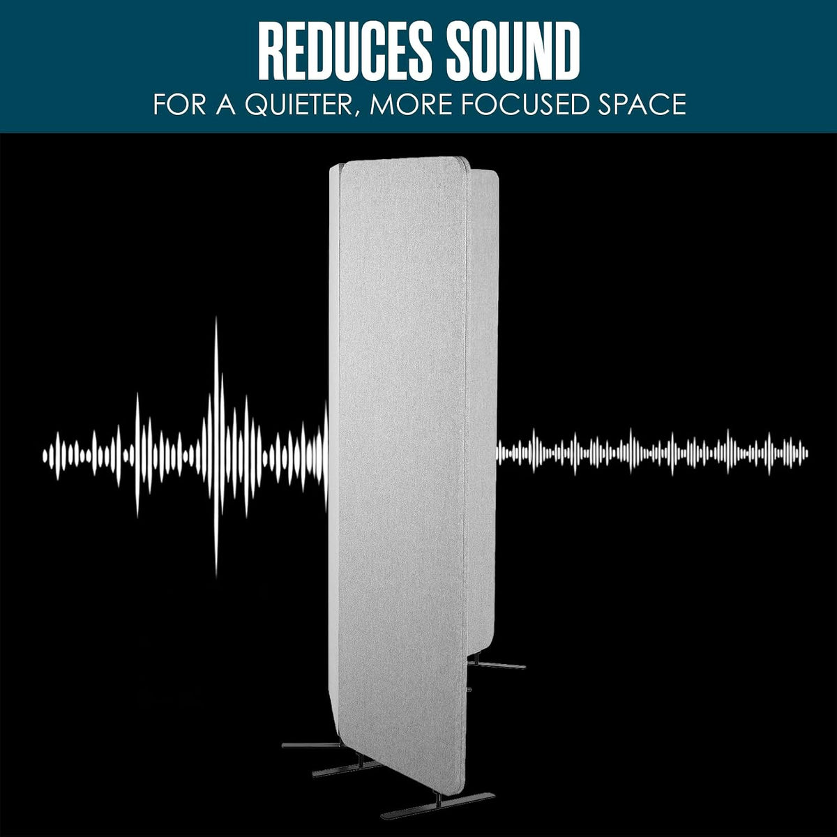 Partition Wall, Soundproof Room Dividers, Office Panel, Grey, 3 PC, 72"X67"