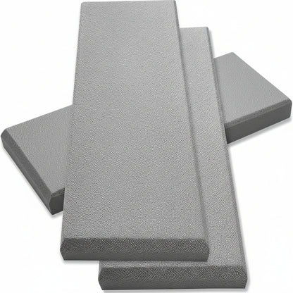 Acoustic Panel Gray | Fiberglass 2-Pack | Professional Sound Absorbing Panel | Decorative Sound Proof Panel | Acoustic Wall Panel (36X13X2 In) - Gray