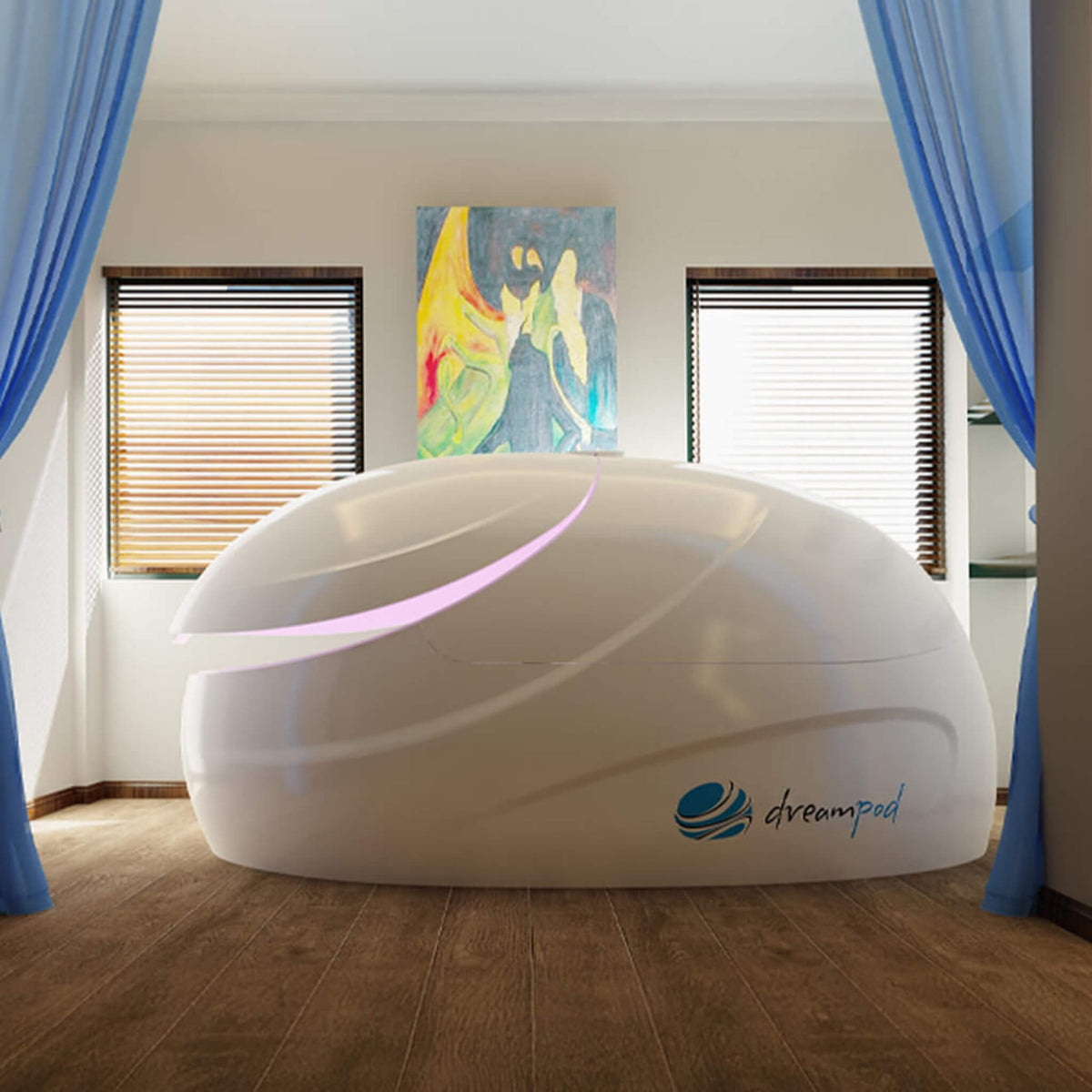 Dreampod V2 Commercial Home Flotation Sensory Isolation Tank Pod Spa [DPFP201WPE] (SAK93817)