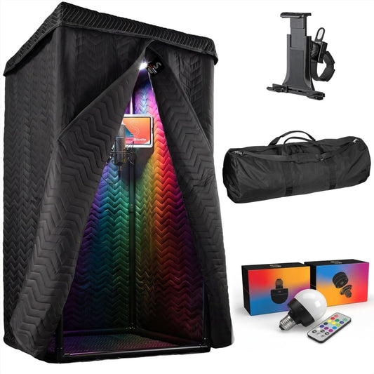 XL Ultimate Portable Vocal Booth for Recording & Voice Over, Reduces Echo